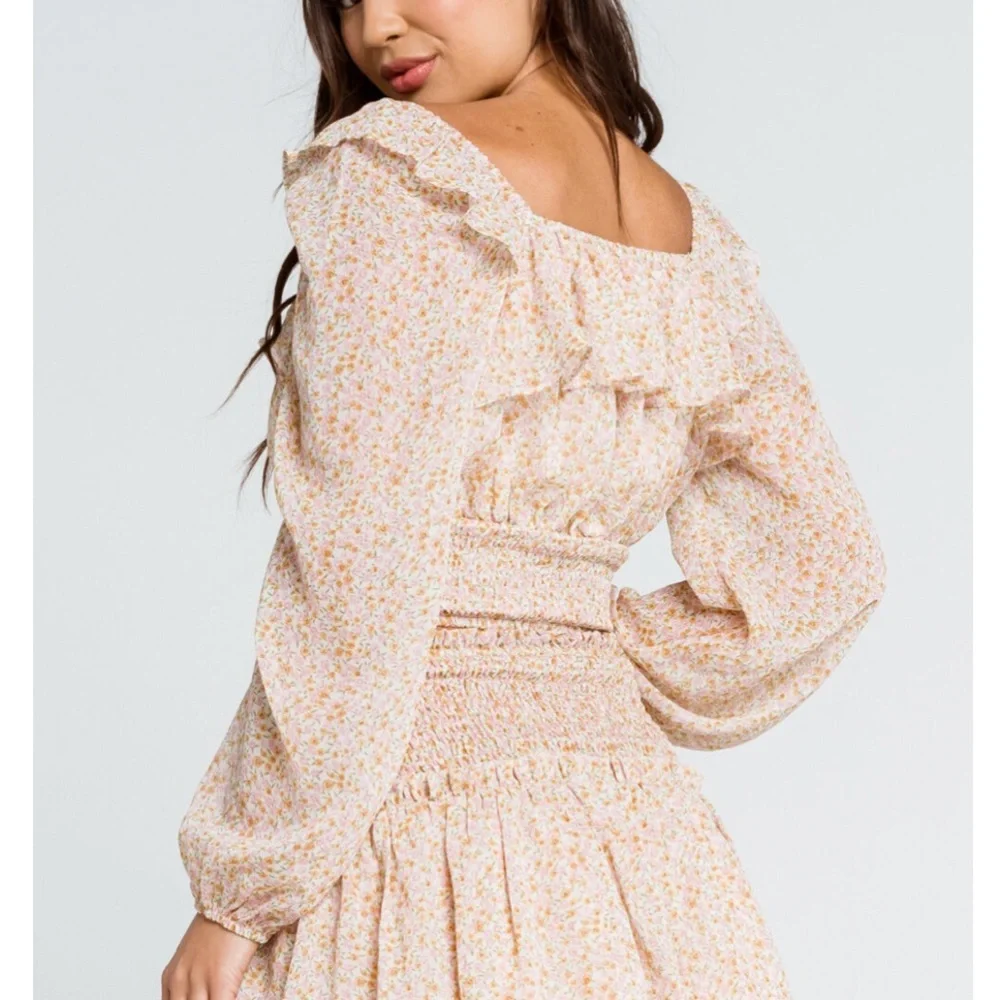 2 PC West of Melrose Lost in the Ruffle Chiffon Set
